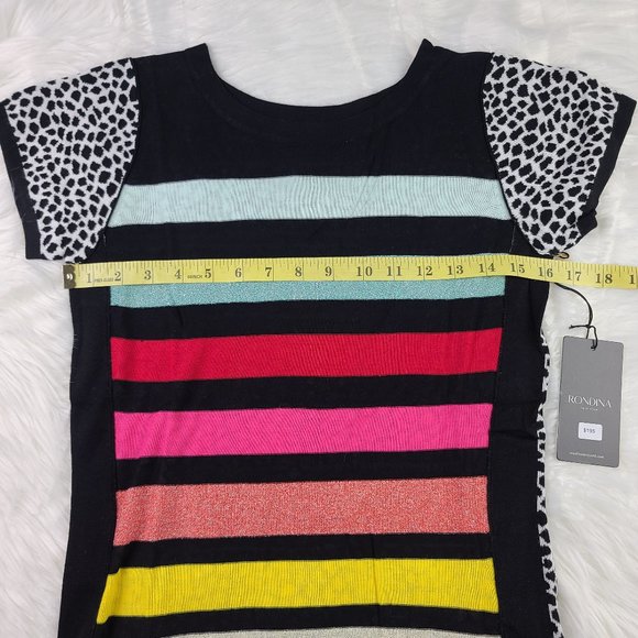 Rondina Etcetera Boat Neck Short Sleeve Top Small - Picture 3 of 8